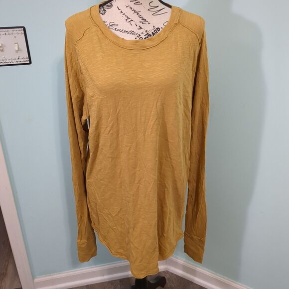 We The Free Tops - Free People We the Free Tunic Shirt Womens small Brown Long Sleeve Over Sized